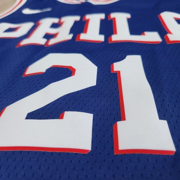 Philadelphia 76ers Joel Embiid Nike Swingman Jersey Men's Size Large - Picture 4 of 11